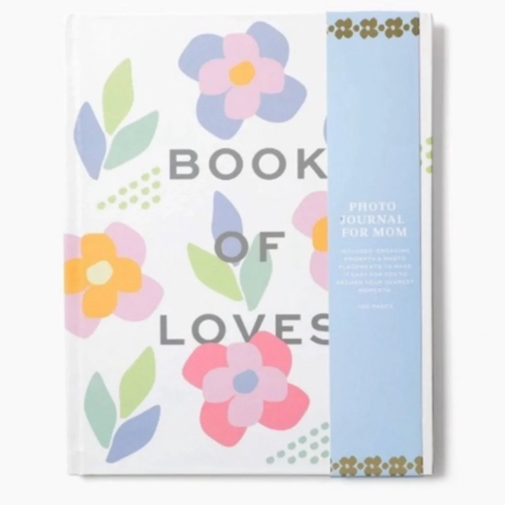 Love x June Hardcover Floral “Book of Loves” Photo Journal for Mom or Loved Ones